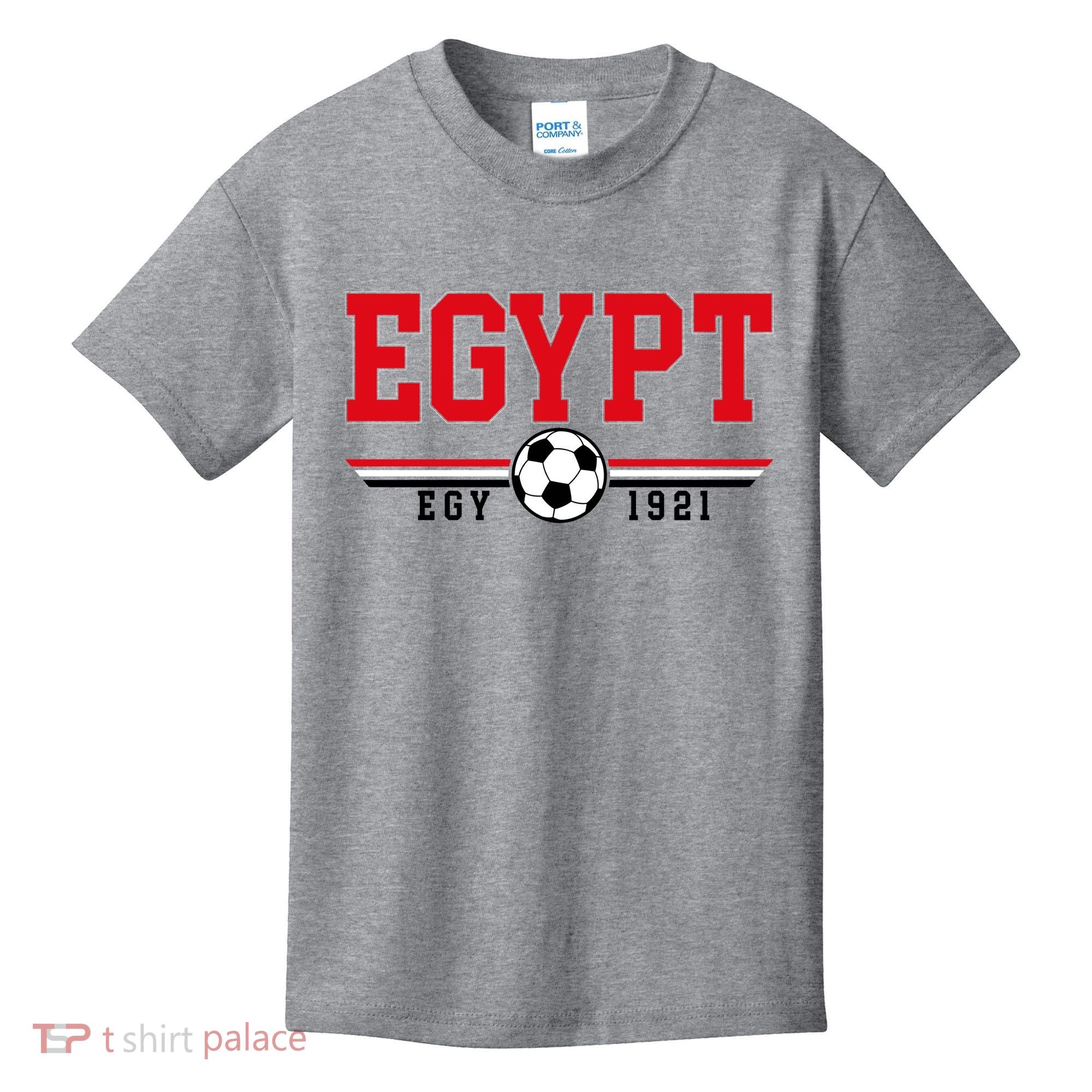 Egypt Futbol World Soccer Team Crest Kids T-Shirt