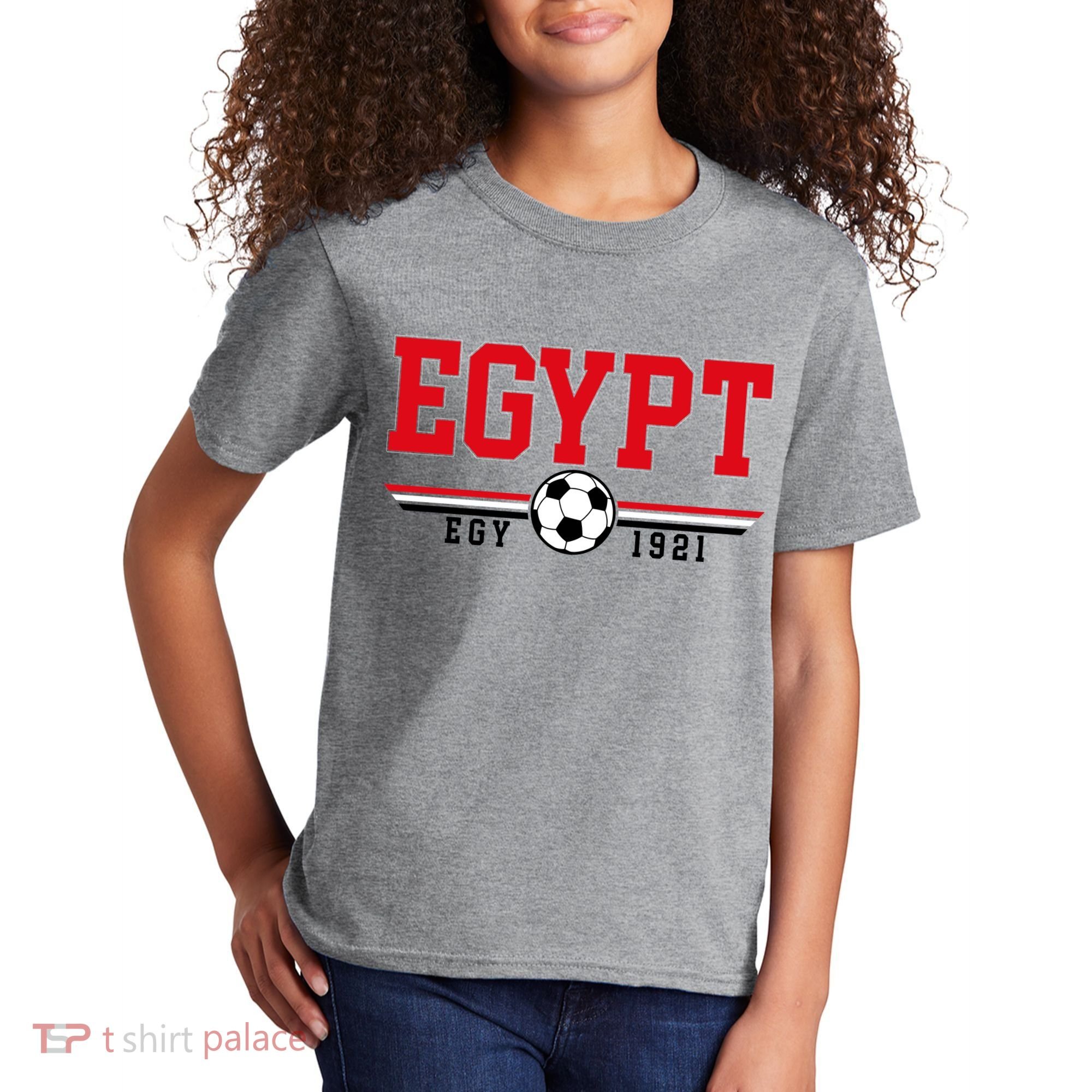 Egypt Futbol World Soccer Team Crest Kids T-Shirt