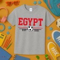 Egypt Futbol World Soccer Team Crest Kids T-Shirt thumb 3