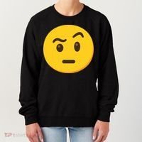 Emoticon Face With Raised Eyebrow Gift Women's Sweatshirt thumb 0
