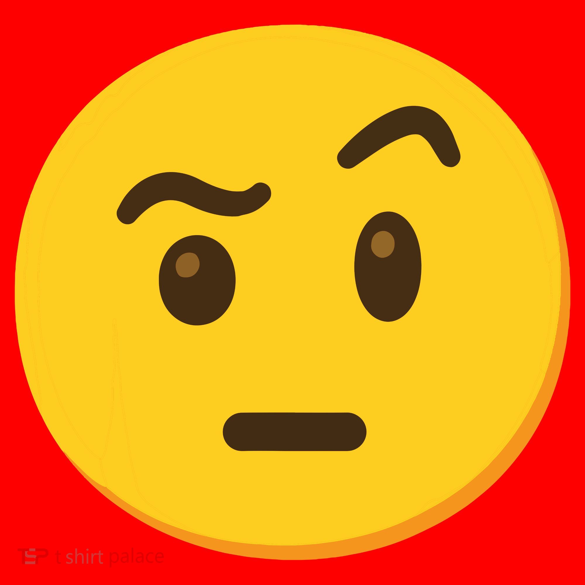 Emoticon Face With Raised Eyebrow Gift Santa Hat