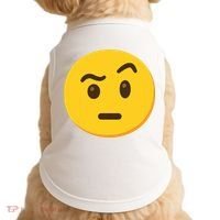 Emoticon Face With Raised Eyebrow Gift Doggie Tank thumb 0