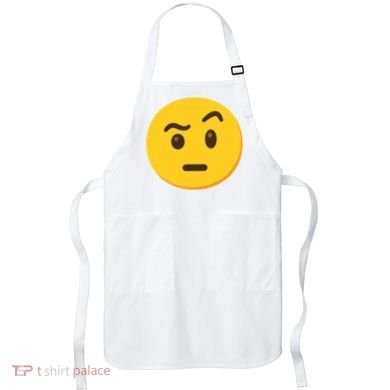 Emoticon Face With Raised Eyebrow Gift Apron
