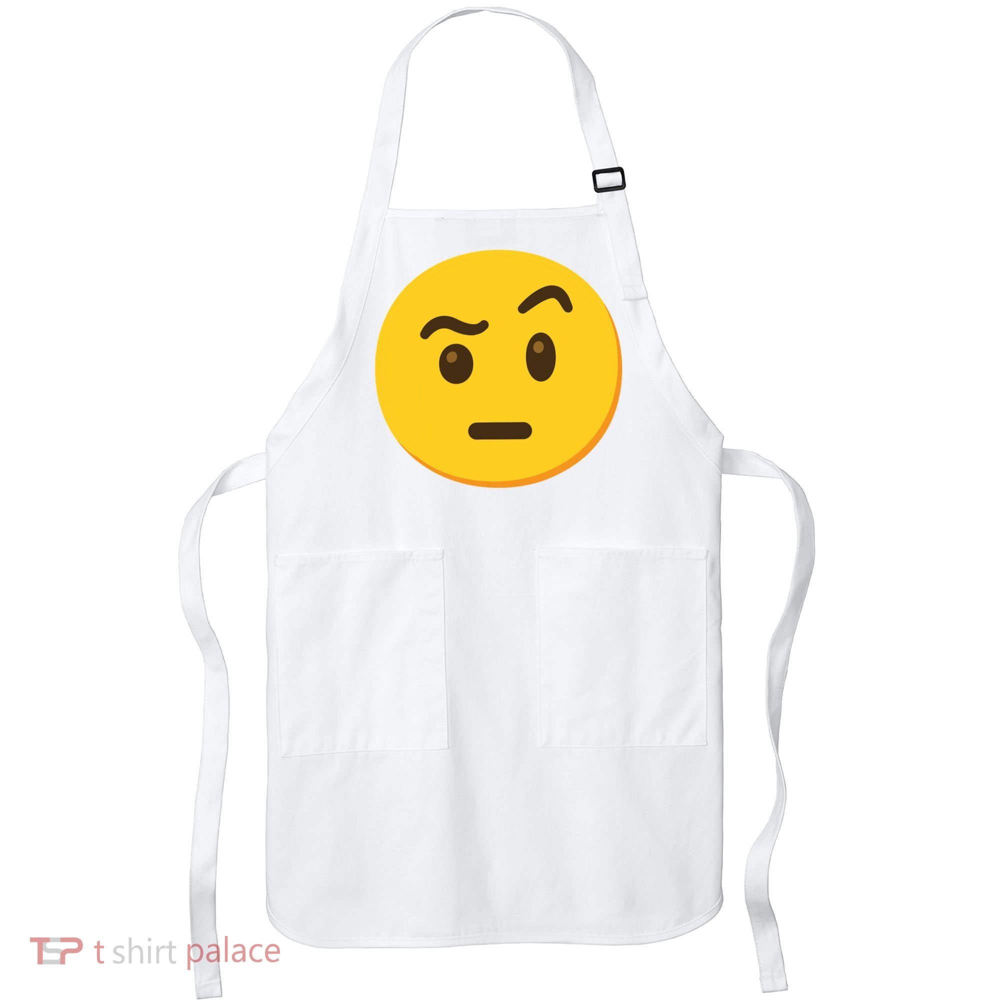 Emoticon Face With Raised Eyebrow Gift Apron
