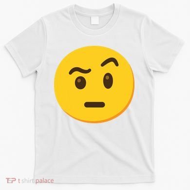 Emoticon Face With Raised Eyebrow Gift T-Shirt