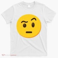 Emoticon Face With Raised Eyebrow Gift T-Shirt thumb 0