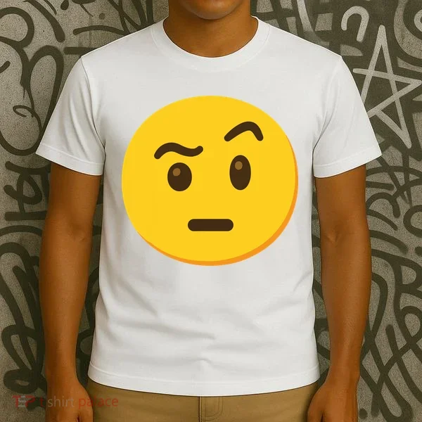 Emoticon Face With Raised Eyebrow Gift T-Shirt