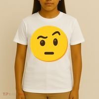 Emoticon Face With Raised Eyebrow Gift T-Shirt thumb 4