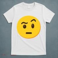 Emoticon Face With Raised Eyebrow Gift T-Shirt thumb 5