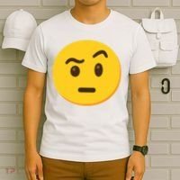 Emoticon Face With Raised Eyebrow Gift T-Shirt thumb 6