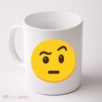 Emoticon Face With Raised Eyebrow Gift Coffee Mug thumb 0