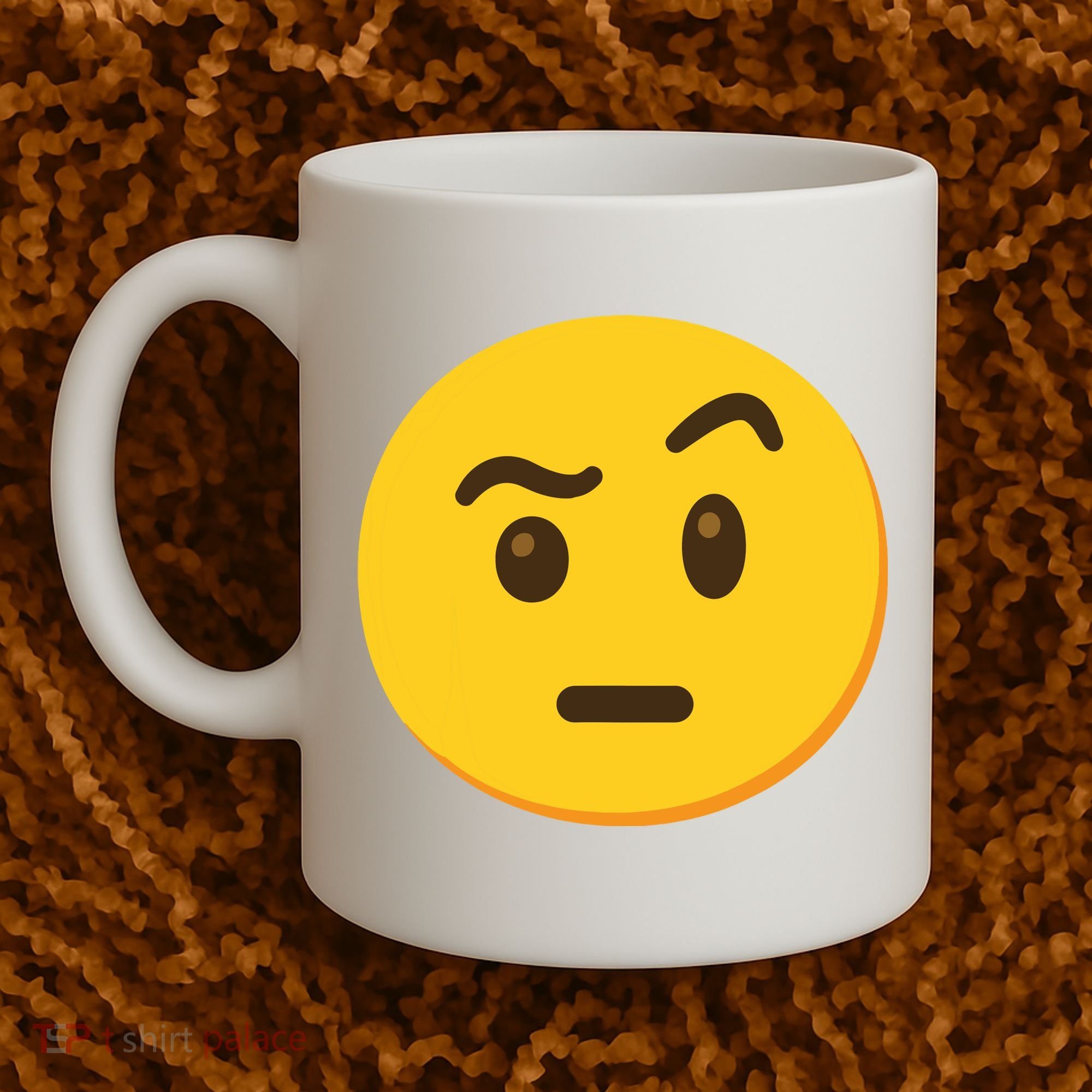 Emoticon Face With Raised Eyebrow Gift Coffee Mug