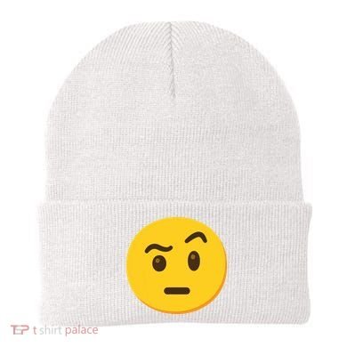Emoticon Face With Raised Eyebrow Gift Beanie