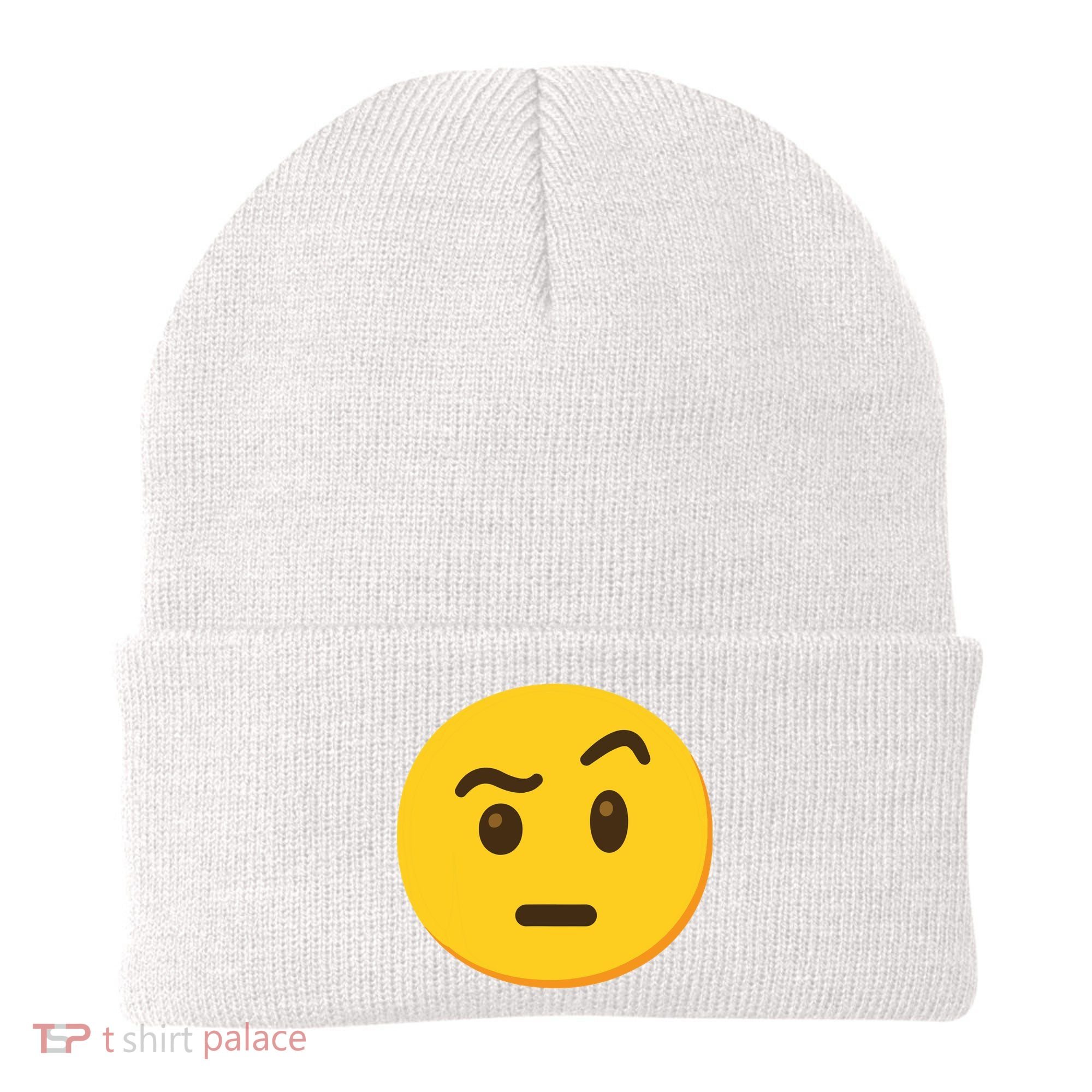 Emoticon Face With Raised Eyebrow Gift Beanie