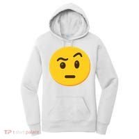 Emoticon Face With Raised Eyebrow Gift Women's Hoodie thumb 0
