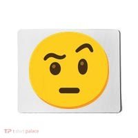 Emoticon Face With Raised Eyebrow Gift Mousepad thumb 0