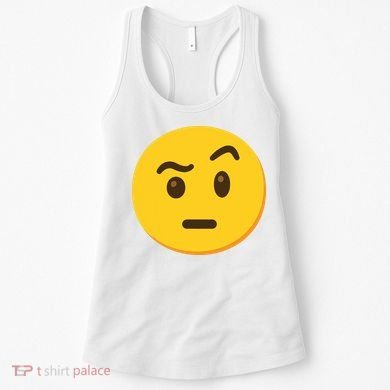 Emoticon Face With Raised Eyebrow Gift Women's Tank Top