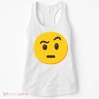 Emoticon Face With Raised Eyebrow Gift Women's Tank Top thumb 0