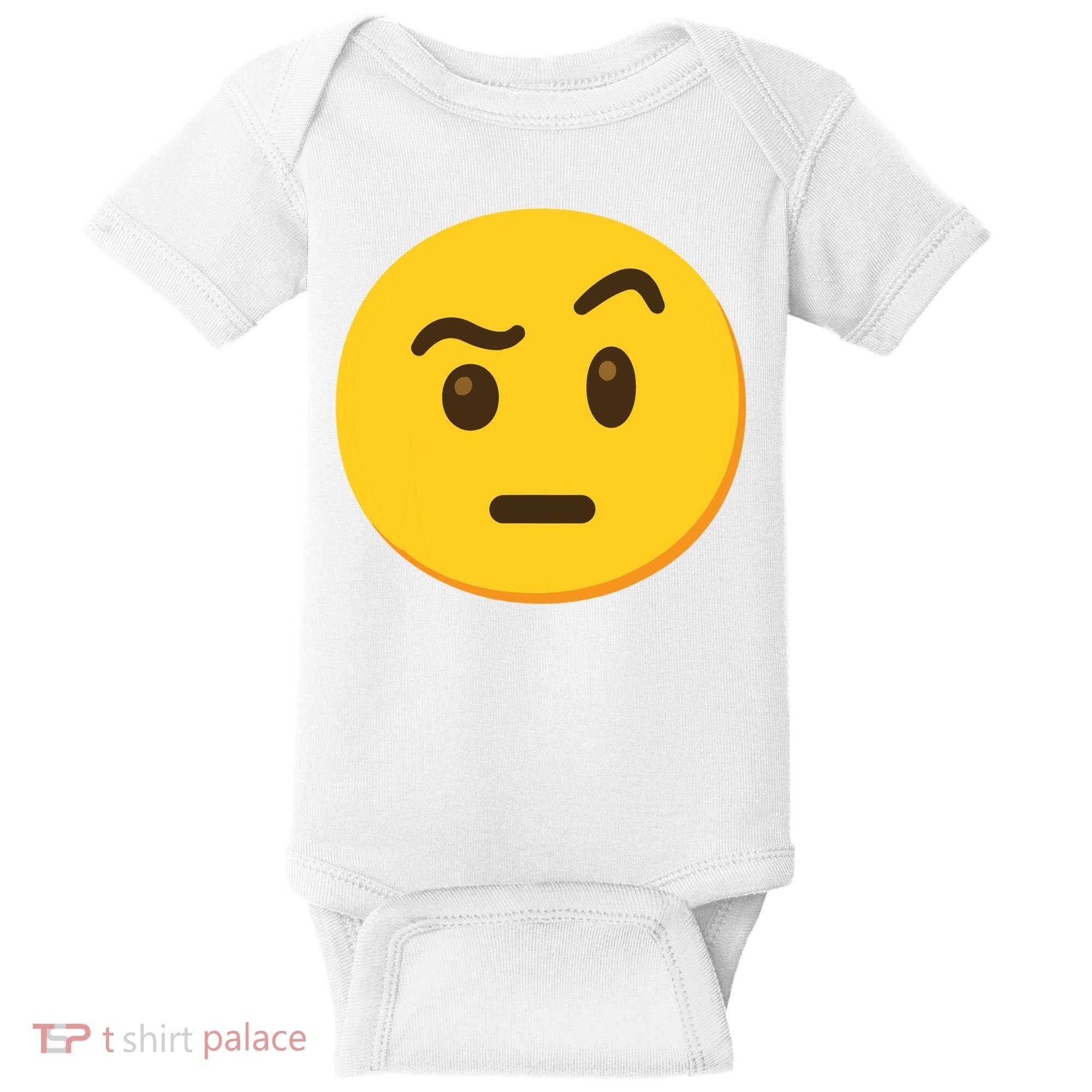 Emoticon Face With Raised Eyebrow Gift Baby Bodysuit