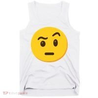 Emoticon Face With Raised Eyebrow Gift Tank Top thumb 0