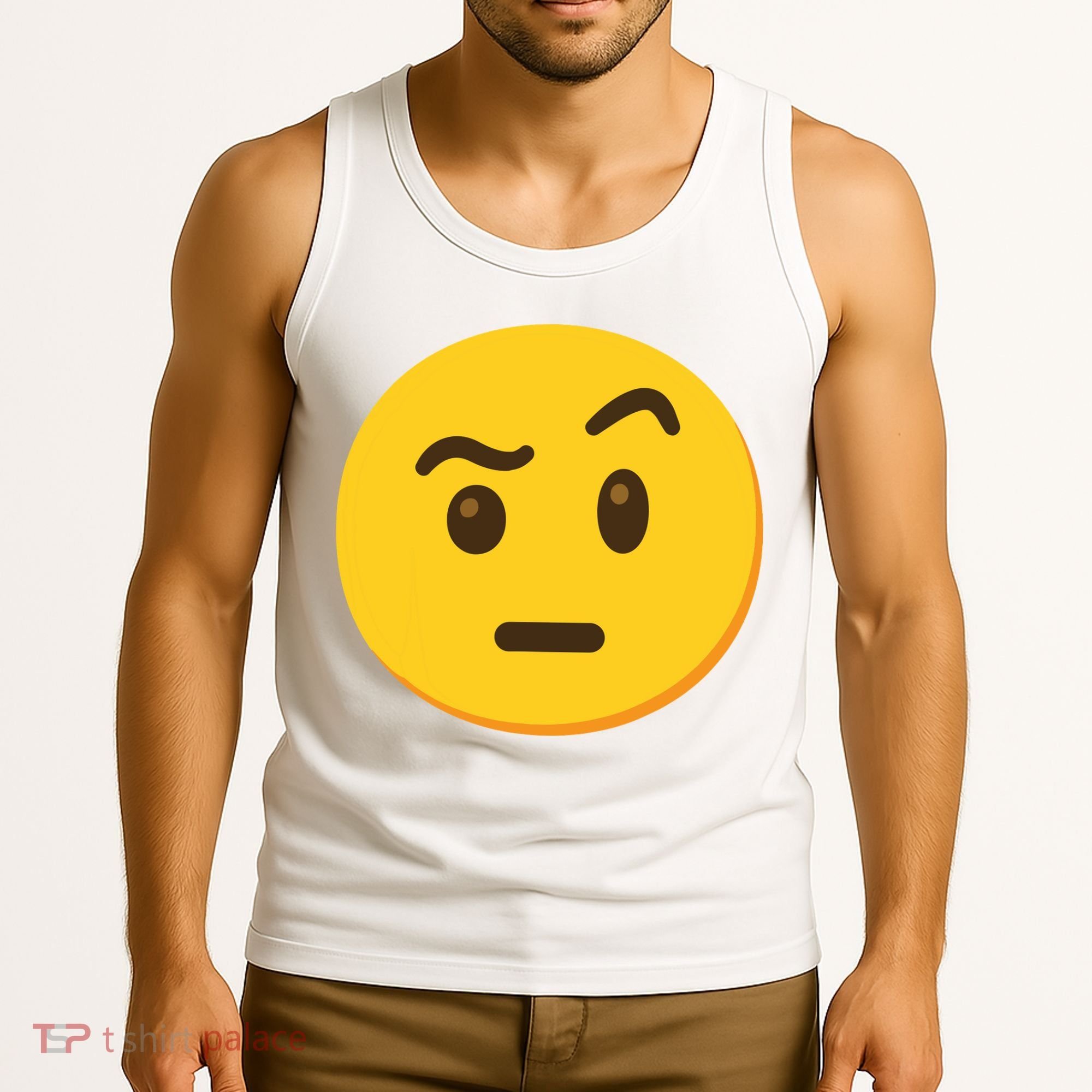 Emoticon Face With Raised Eyebrow Gift Tank Top