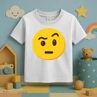Emoticon Face With Raised Eyebrow Gift Toddler T-Shirt thumb 3