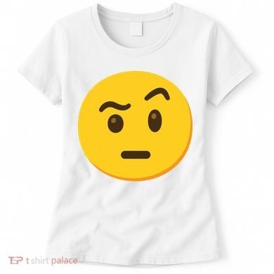 Emoticon Face With Raised Eyebrow Gift Women's T-Shirt