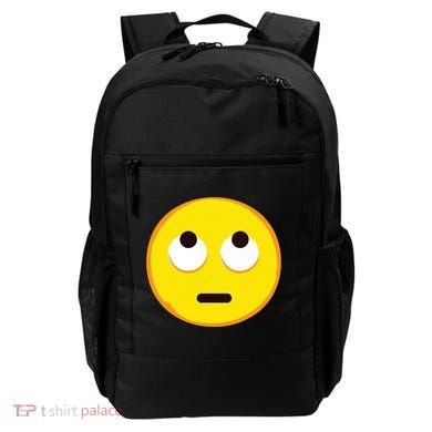 Emoticon Face With Rolling Eyes Eye Roll Emoticon Gift Backpack