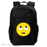 Emoticon Face With Rolling Eyes Eye Roll Emoticon Gift Backpack thumb 0