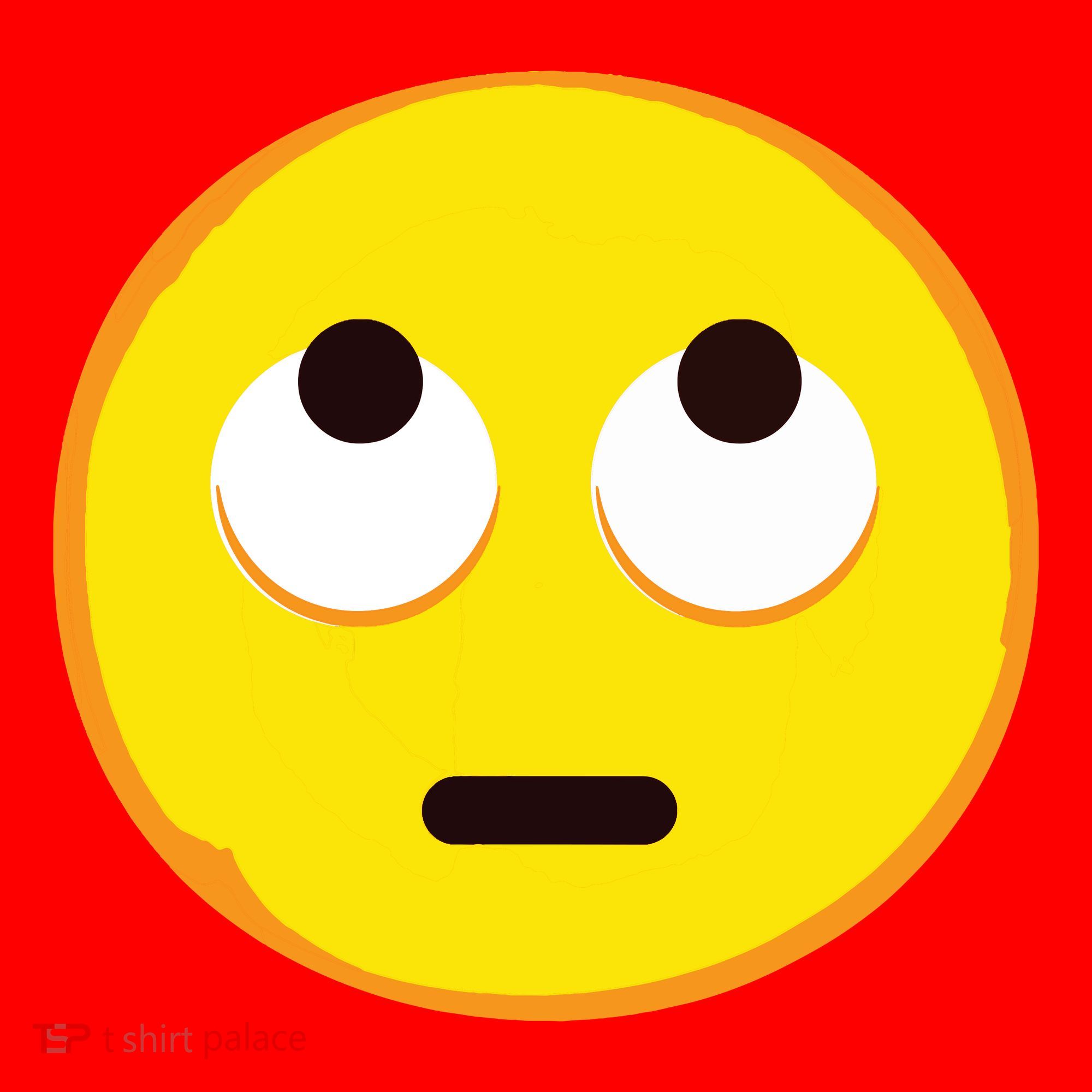 Emoticon Face With Rolling Eyes Eye Roll Emoticon Gift Santa Hat