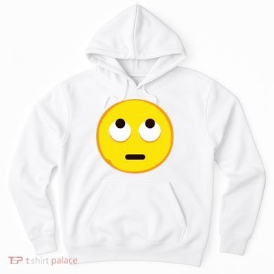 Emoticon Face With Rolling Eyes Eye Roll Emoticon Gift Hoodie