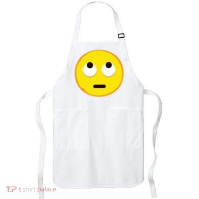 Emoticon Face With Rolling Eyes Eye Roll Emoticon Gift Apron