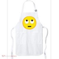 Emoticon Face With Rolling Eyes Eye Roll Emoticon Gift Apron thumb 0