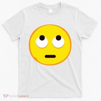 Emoticon Face With Rolling Eyes Eye Roll Emoticon Gift T-Shirt