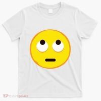 Emoticon Face With Rolling Eyes Eye Roll Emoticon Gift T-Shirt thumb 0