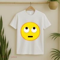 Emoticon Face With Rolling Eyes Eye Roll Emoticon Gift T-Shirt thumb 2