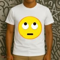 Emoticon Face With Rolling Eyes Eye Roll Emoticon Gift T-Shirt thumb 3