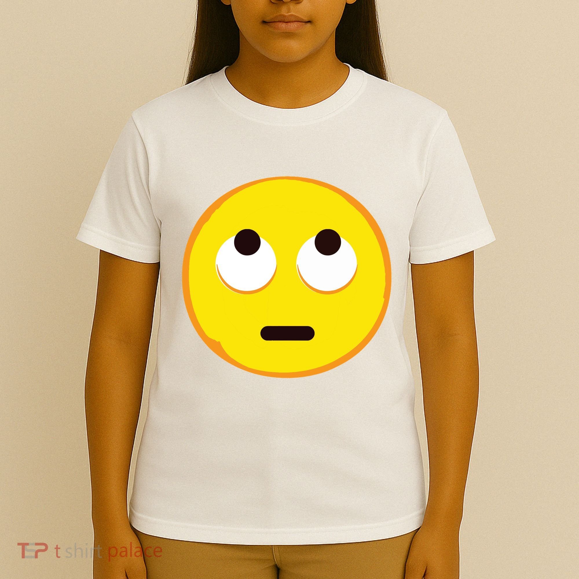 Emoticon Face With Rolling Eyes Eye Roll Emoticon Gift T-Shirt