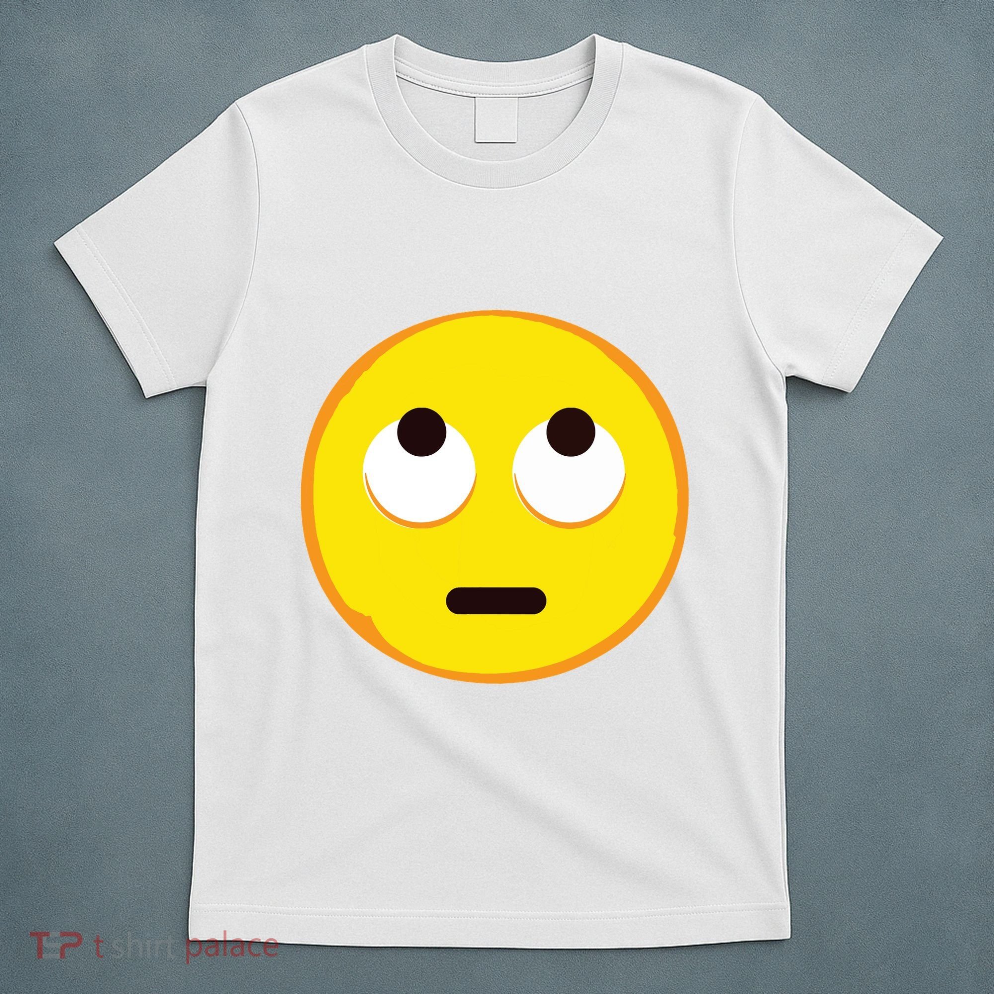 Emoticon Face With Rolling Eyes Eye Roll Emoticon Gift T-Shirt
