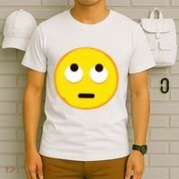 Emoticon Face With Rolling Eyes Eye Roll Emoticon Gift T-Shirt thumb 6