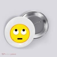 Emoticon Face With Rolling Eyes Eye Roll Emoticon Gift Button thumb 0
