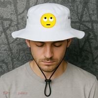 Emoticon Face With Rolling Eyes Eye Roll Emoticon Gift Bucket Hat thumb 2