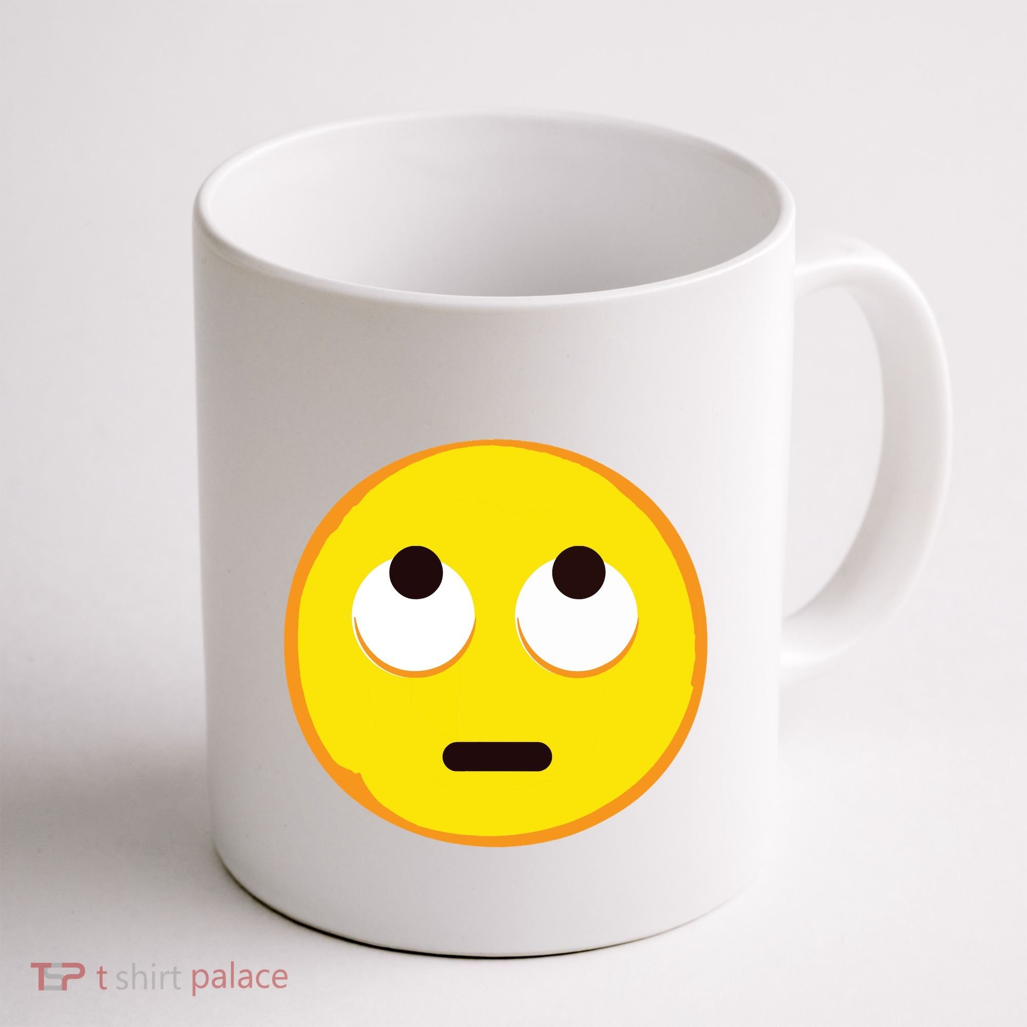 Emoticon Face With Rolling Eyes Eye Roll Emoticon Gift Coffee Mug