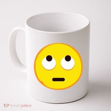 Emoticon Face With Rolling Eyes Eye Roll Emoticon Gift Coffee Mug