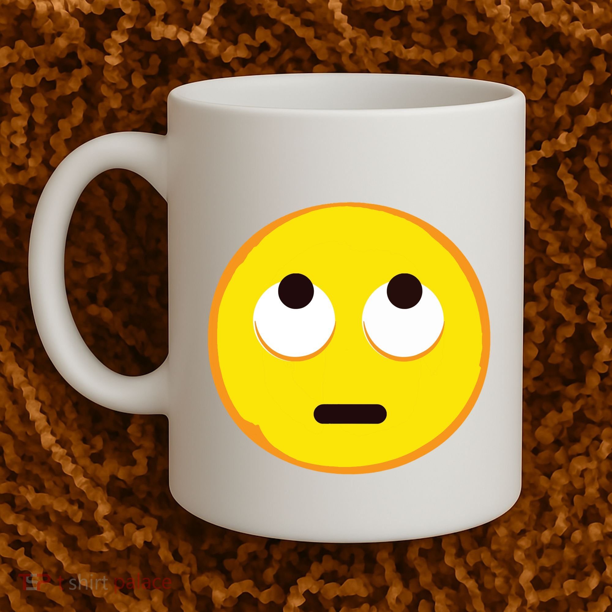 Emoticon Face With Rolling Eyes Eye Roll Emoticon Gift Coffee Mug