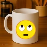 Emoticon Face With Rolling Eyes Eye Roll Emoticon Gift Coffee Mug thumb 4