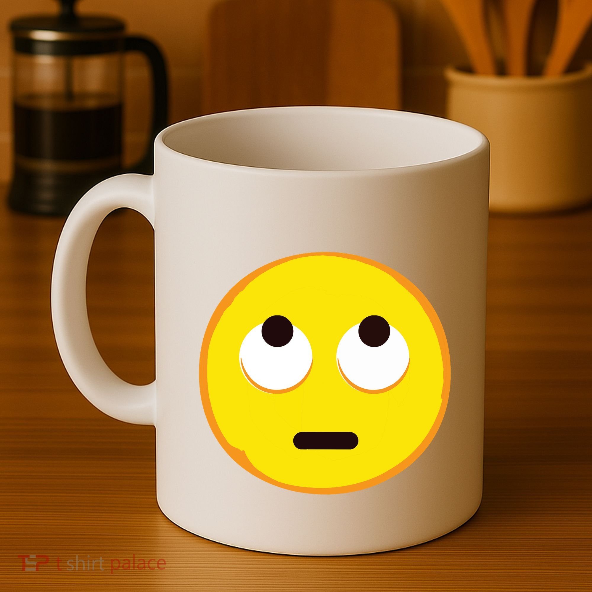 Emoticon Face With Rolling Eyes Eye Roll Emoticon Gift Coffee Mug
