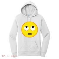 Emoticon Face With Rolling Eyes Eye Roll Emoticon Gift Women's Hoodie thumb 0