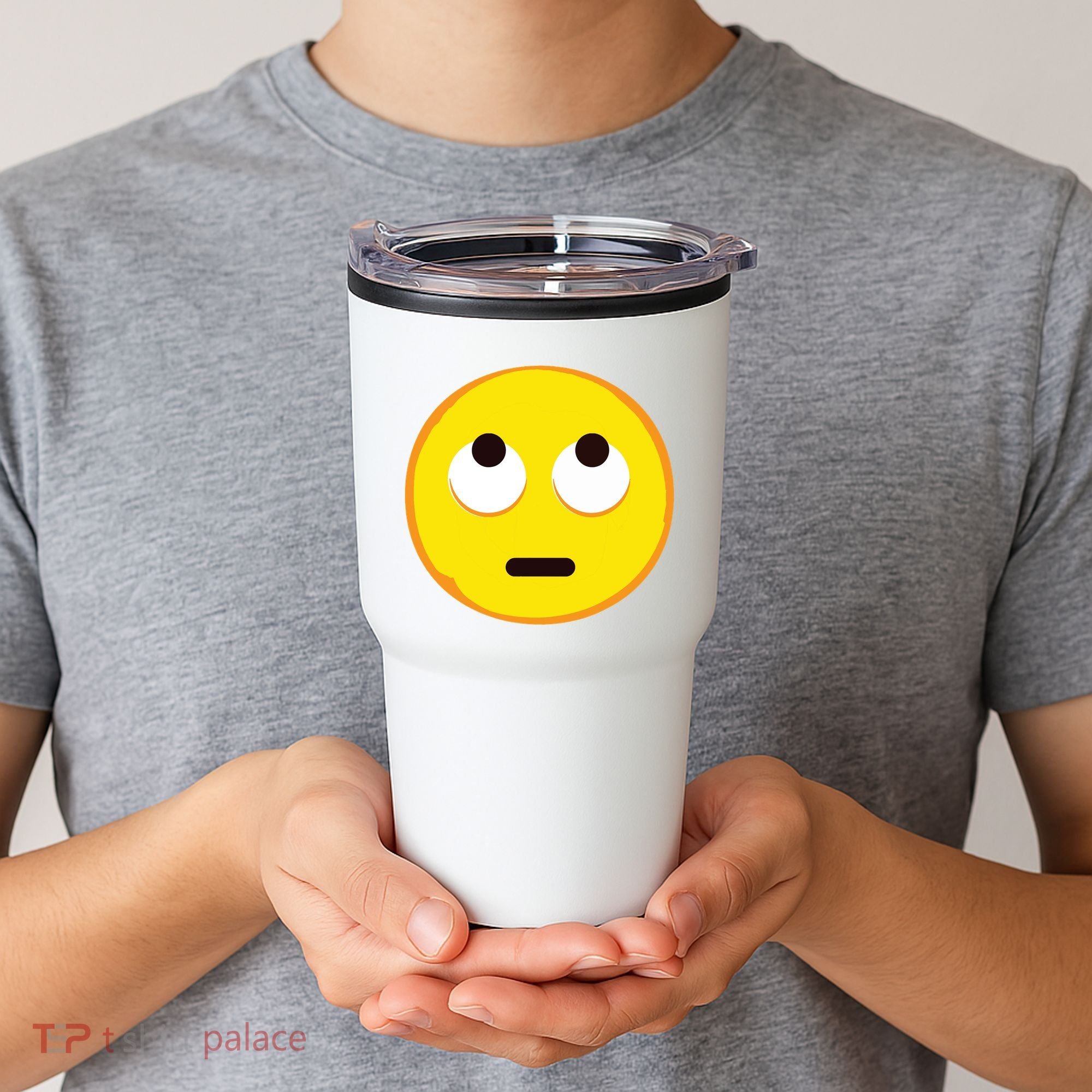Emoticon Face With Rolling Eyes Eye Roll Emoticon Gift Tumbler