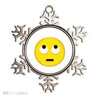 Emoticon Face With Rolling Eyes Eye Roll Emoticon Gift Ornament thumb 0